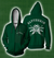 Quidditch Champion Slytherin Team Harry Potter Zip Up Hoodie XS  