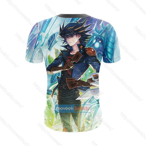 Yu-Gi-Oh! Yusei Fudo and Stardust Dragon 3D T-shirt   