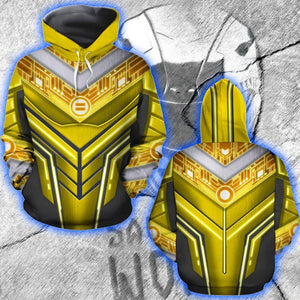 Power Ranger ZEO Cosplay 3D Hoodie S Gold Ranger 