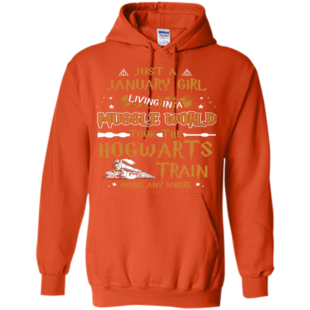 Harry Potter T-shirt Just A January Girl Living In A Muggle World   