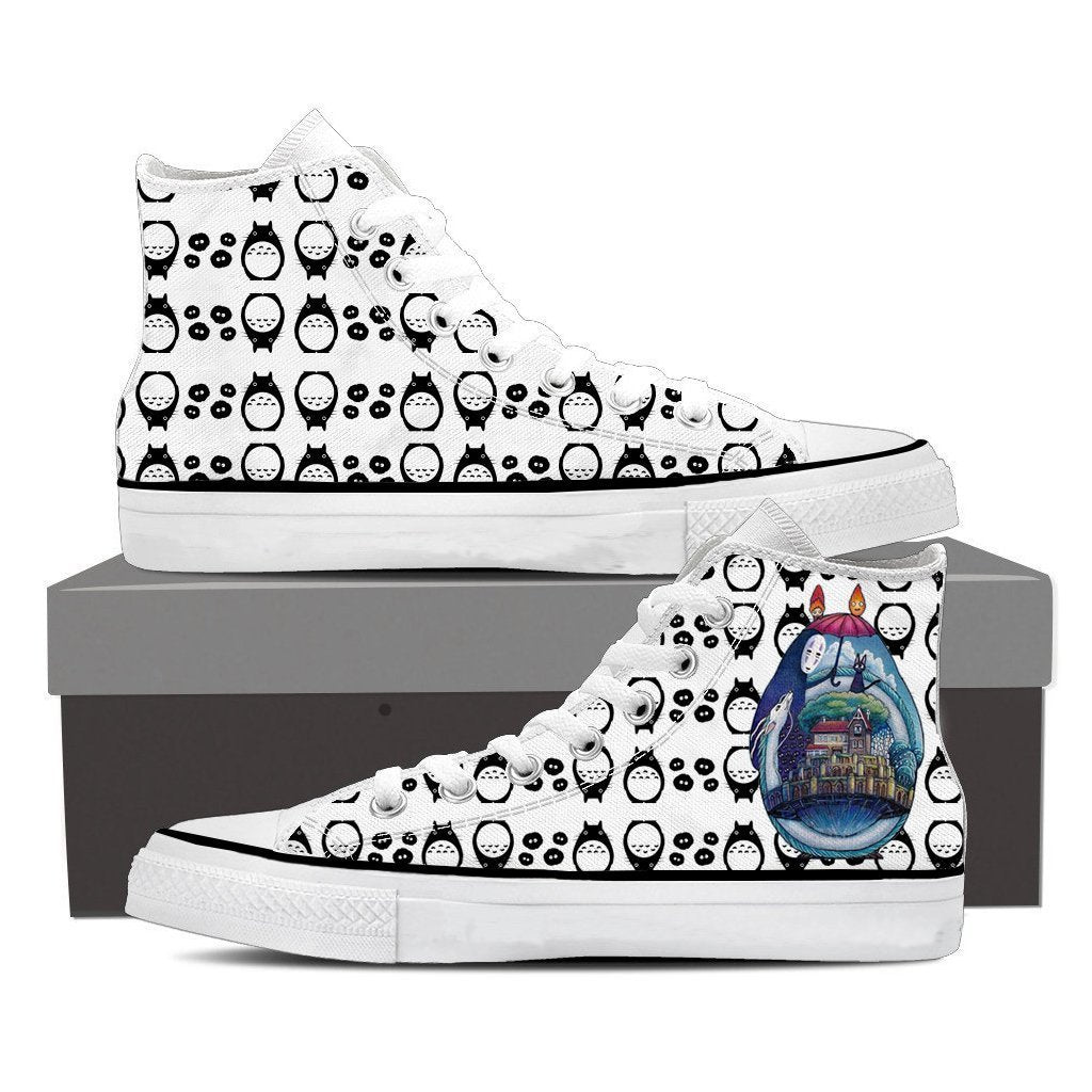 Ghibli Studio Tonari No Totoro Seamless New Look High Top Shoes SIZE 29