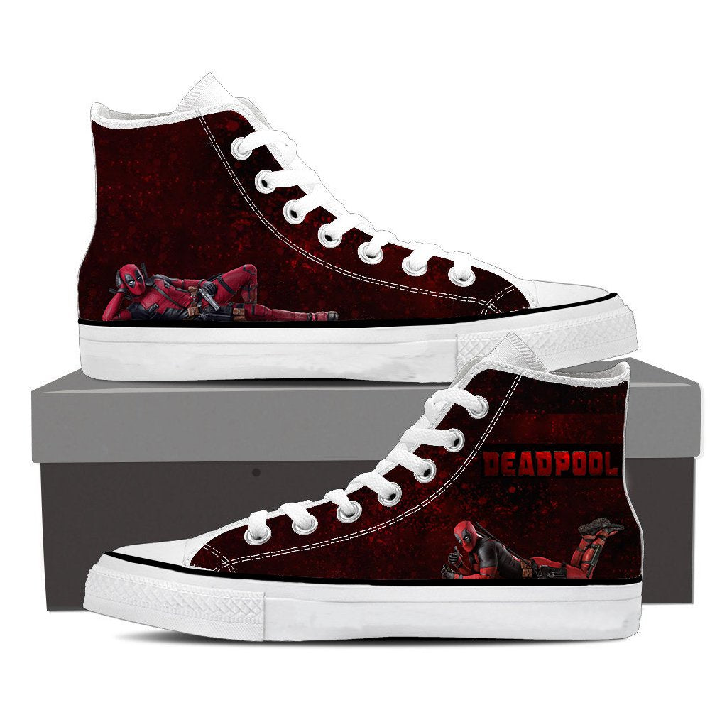 Deadpool High Top Shoes Men SIZE 36 