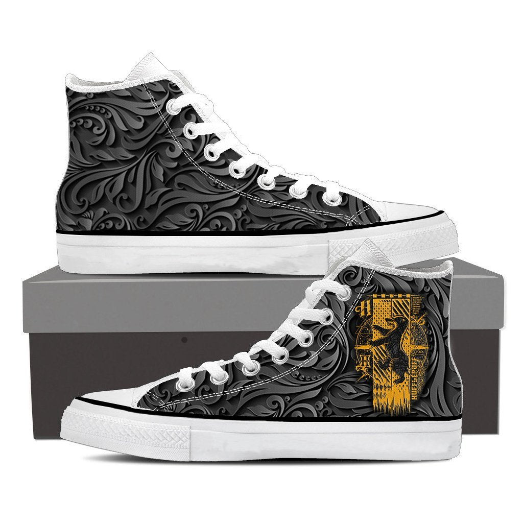 Hufflepuff Harry Potter High Top Shoes SIZE 29