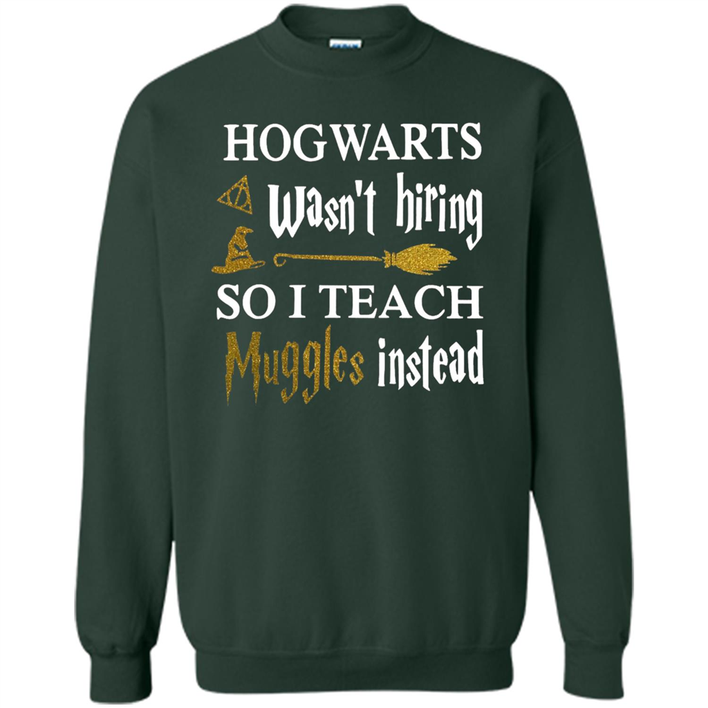 I Teach Muggles Instead T-shirt Forest Green S 