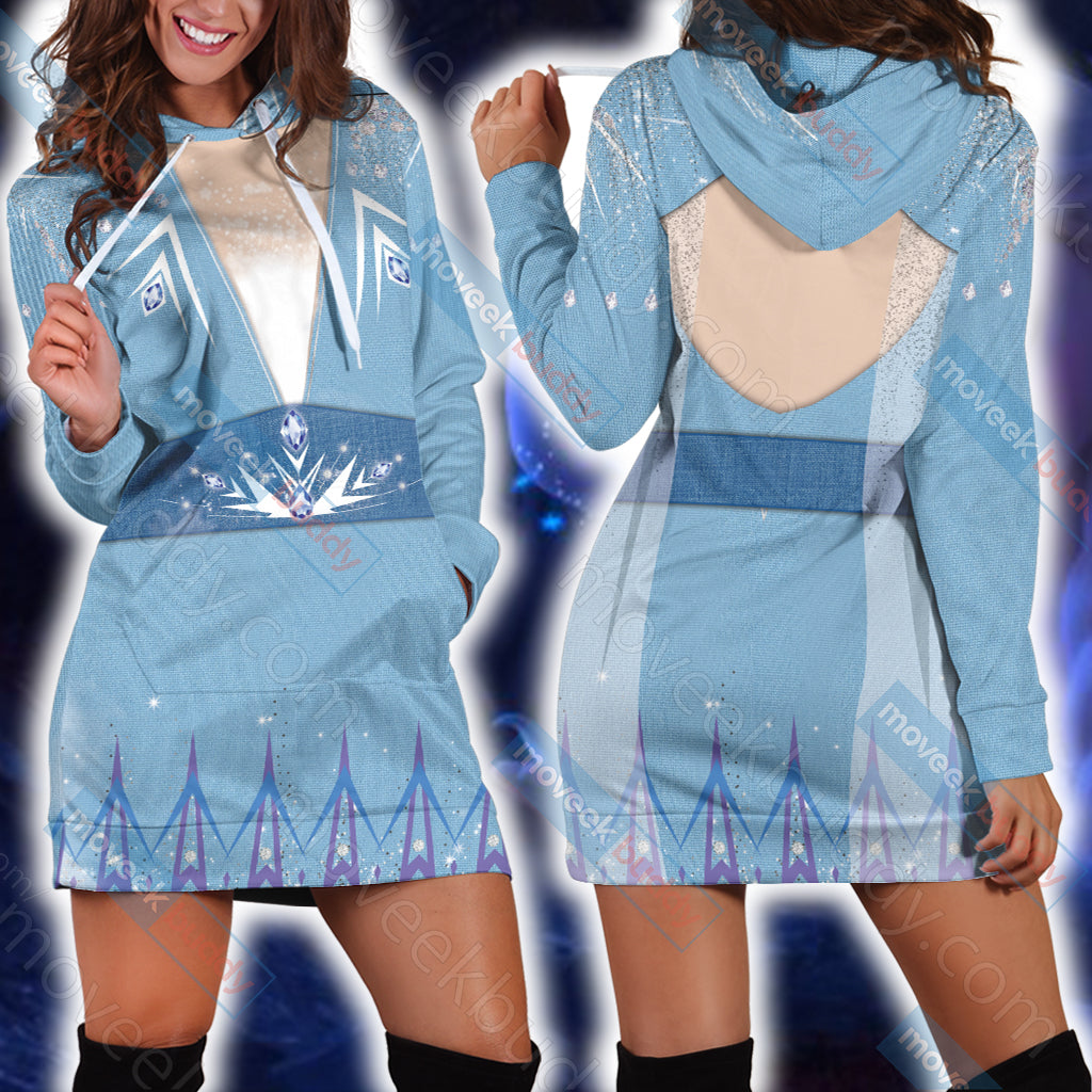 Frozen 2 - Elsa Cosplay 3D Hoodie Dress   