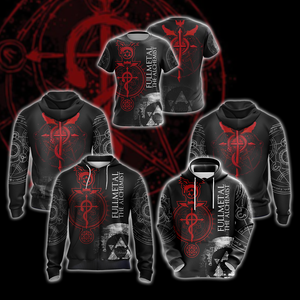Fullmetal The Alchemist symbols Unisex 3D T-shirt   