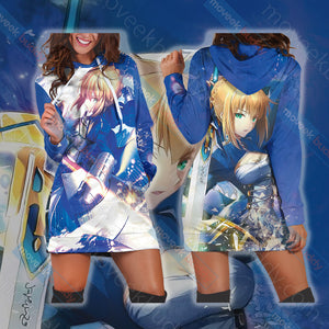 Fate/ Stay Night - Saber 3D Hoodie Dress XS  