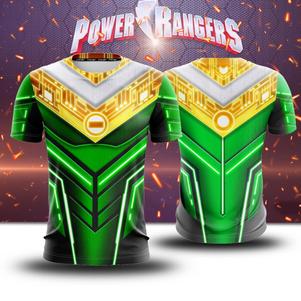 Power Ranger ZEO Cosplay Unisex 3D T-shirt S Green Ranger 