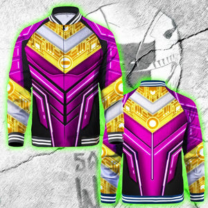 Power Ranger ZEO Cosplay Baseball Jacket US/EU XXS (ASIAN S) Pink Ranger 