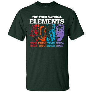 Movie T-shirt The Four Natural Elements T-shirt Forest Green S 