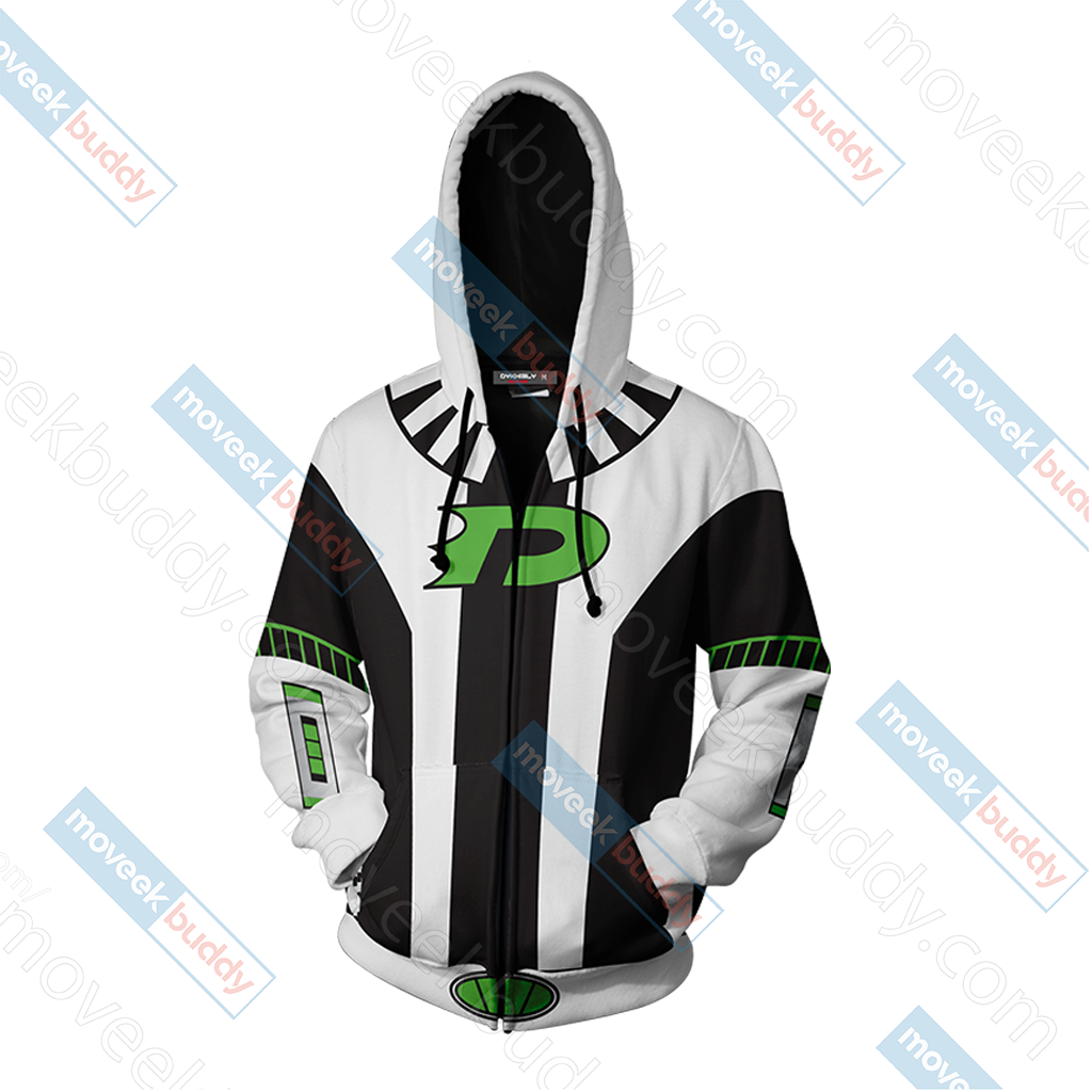 Danny Phantom: Danny Fenton Cosplay Zip Up Hoodie Jacket   