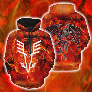 Yu-Gi-Oh! Red Dragon Archfiend  The Mark Of The Wings Unisex 3D T-shirt Hoodie S 