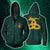 Ilvermorny Horned Serpent House Harry Potter Zip Up Hoodie S  