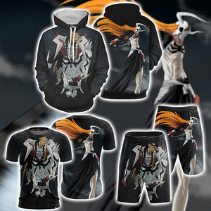 Bleach Ichigo Vasto Lorde Unisex 3D Beach Shorts   