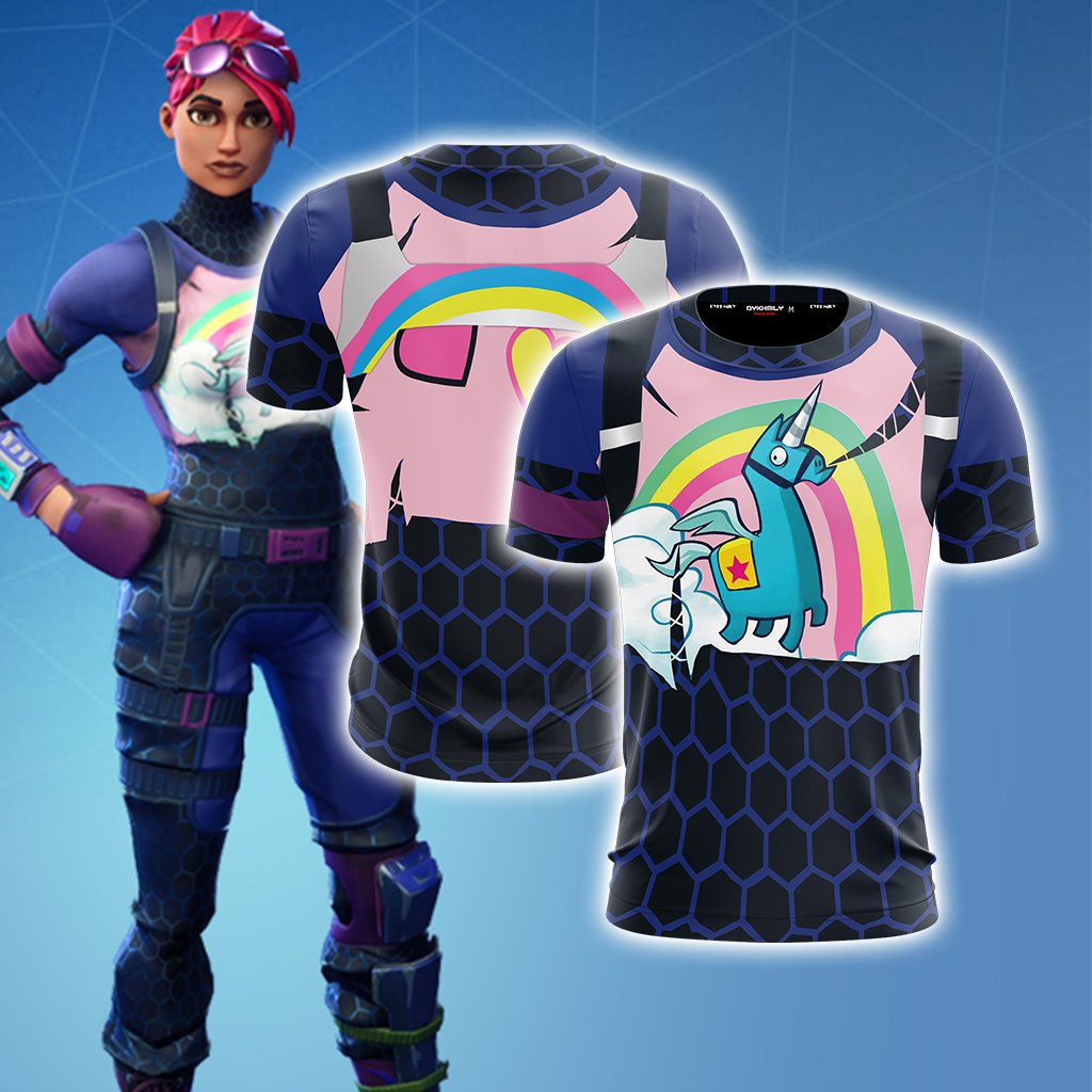 Fortnite Brite Bomber Skin Unisex 3D T-shirt - MoveekBuddyShop