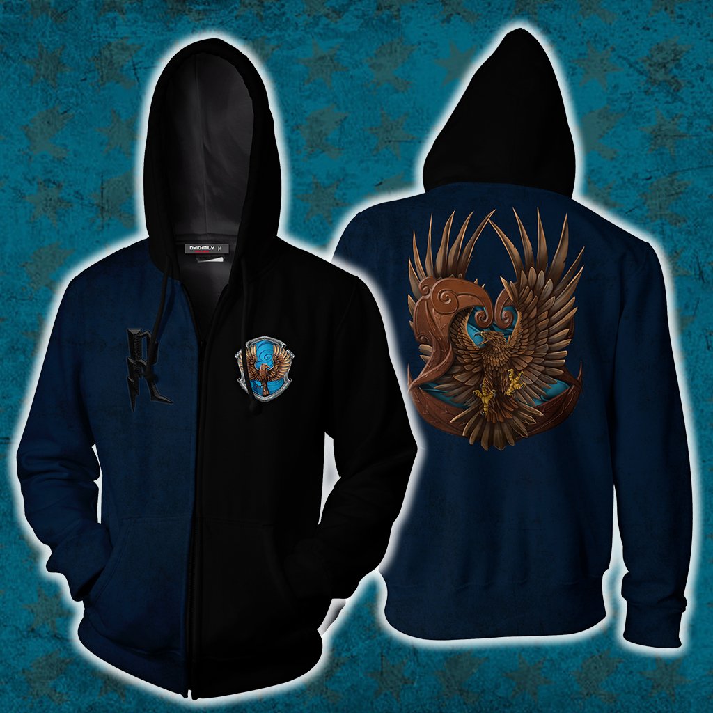 A Ravenclaw Figure Out A Solution Where No One Dies Harry Potter Zip Up Hoodie S  