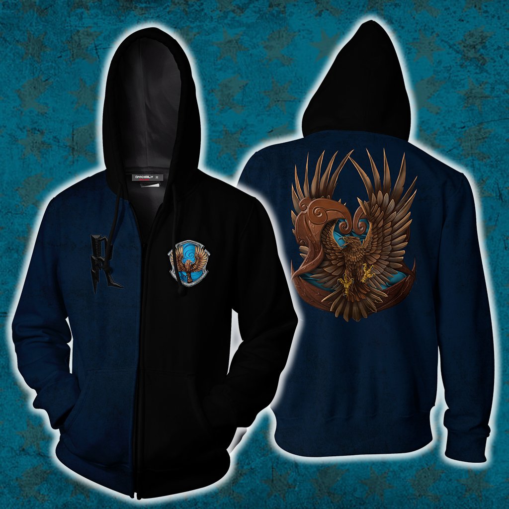 A Ravenclaw Figure Out A Solution Where No One Dies Harry Potter Zip Up Hoodie S  