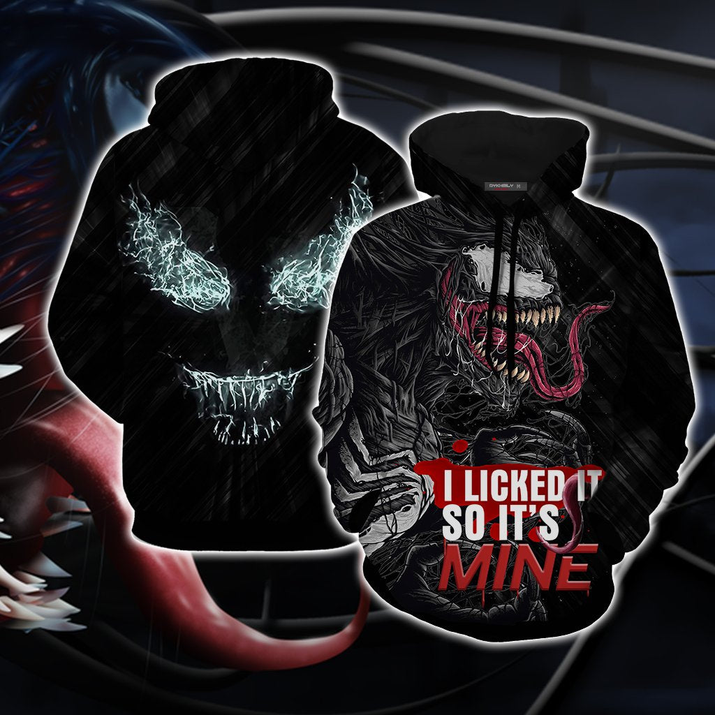 I Licked It So It's Mine Venom 3D Hoodie S  