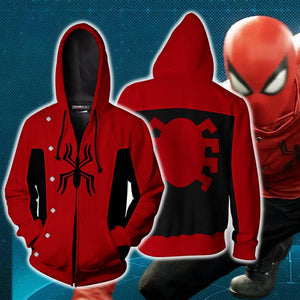 Spider-Man Last Stand Cosplay PS4 Zip Up Hoodie Jacket XS  