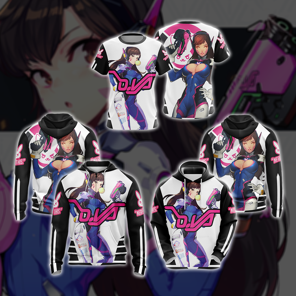 Overwatch - D.Va New Style Unisex 3D T-shirt - MoveekBuddyShop