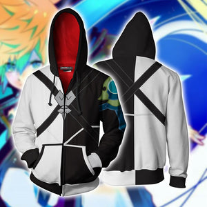 Kingdom Hearts Ventus Cosplay Zip Up Hoodie Jacket XS  