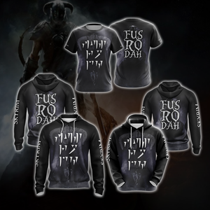 Skyrim Fus Ro Dah Version Unisex 3D T-shirt   