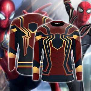 Spider-man: Homecoming Iron Spider Cosplay 3D Long Sleeve Shirt US/EU S (ASIAN L)  