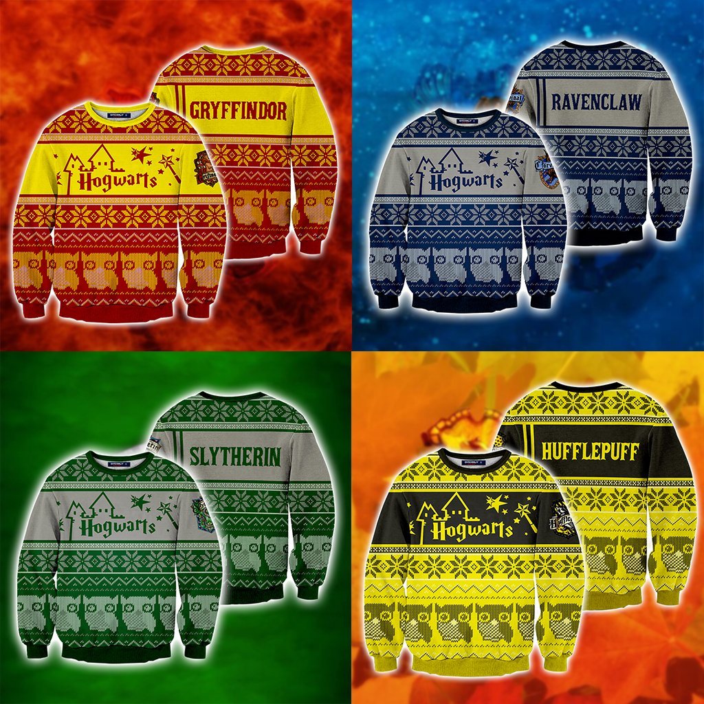 Ravenclaw Harry Potter Ugly Christmas 3D Sweater   