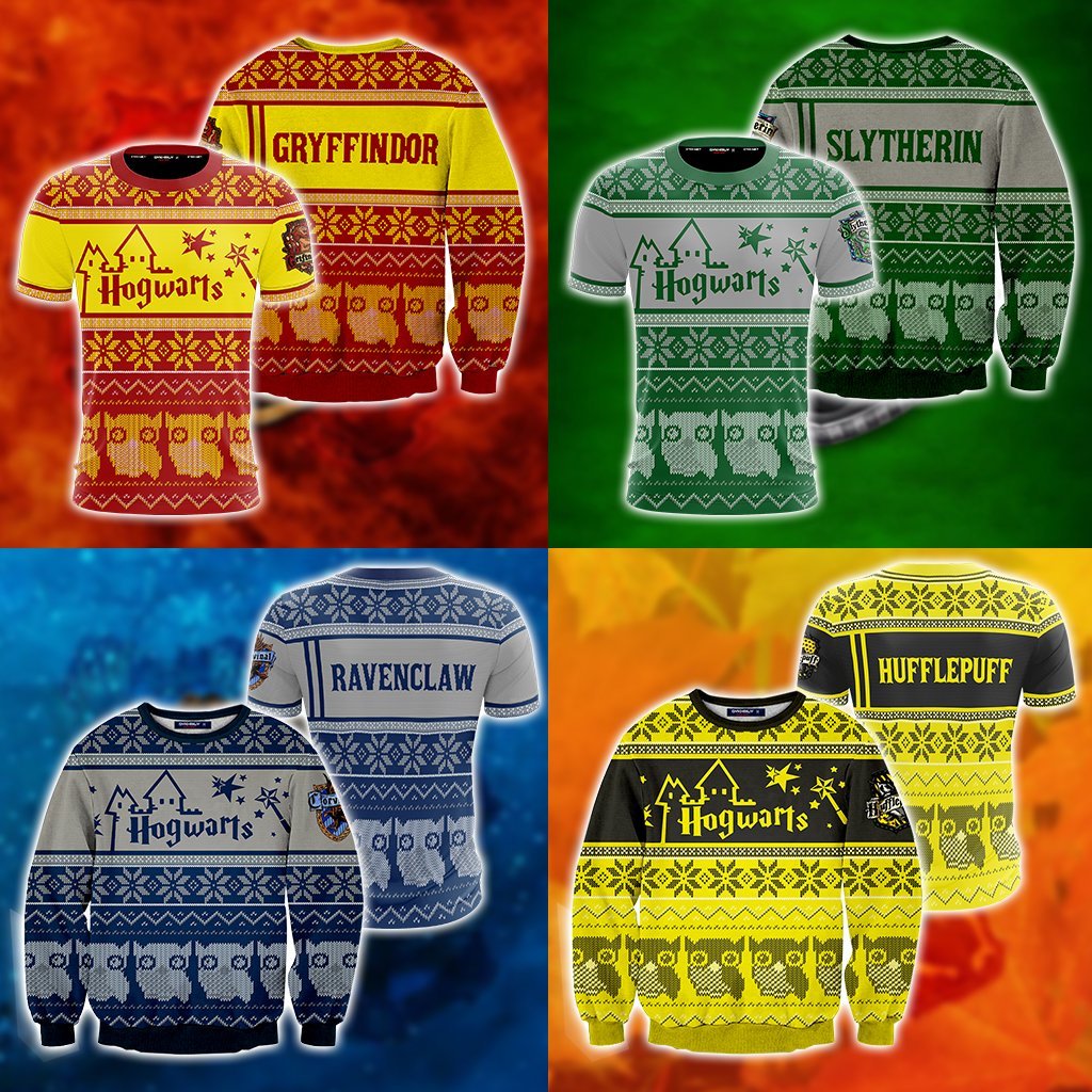 Ravenclaw Harry Potter Ugly Christmas 3D Sweater   