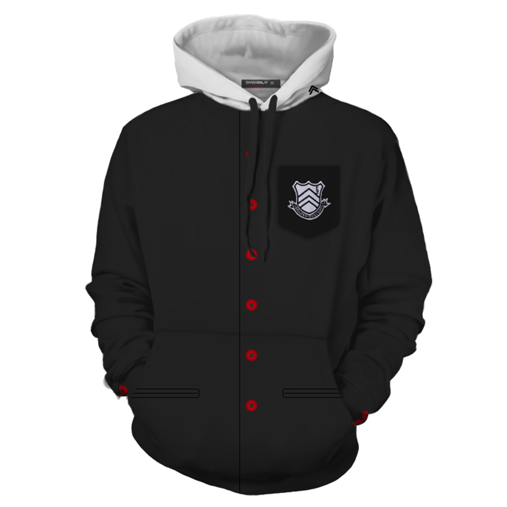 Persona 5 Akira Kurusu Cosplay Zip Up Hoodie Jacket   