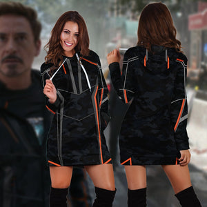 Iron Man (Tony Stark) Cosplay 3D Hoodie Dress XS  
