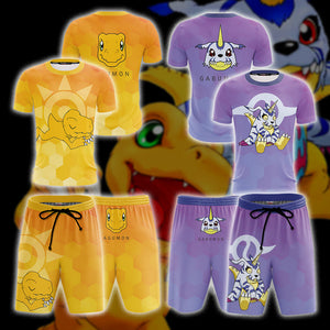 Digimon - Gabumon New Style Unisex 3D Beach Shorts   