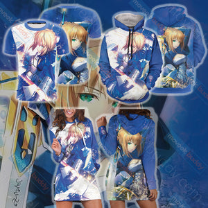 Fate/ Stay Night - Saber 3D Hoodie Dress   