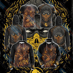 Mortal Kombat Scorpion New Style Unisex 3D T-shirt   