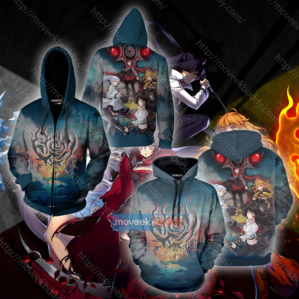 RWBY New Look 3D Hoodie   