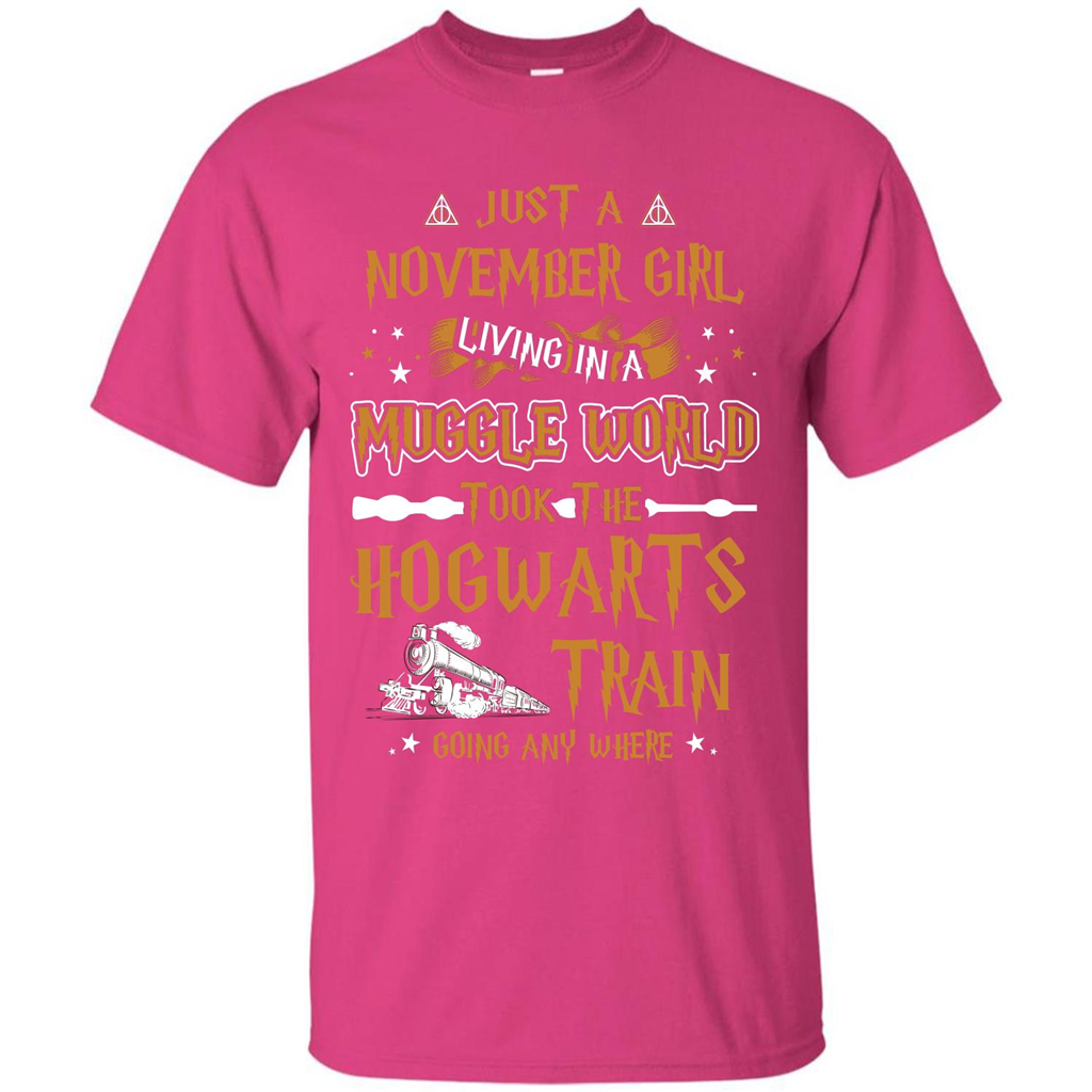 Harry Potter T-shirt Just A November Girl Living In A Muggle World   