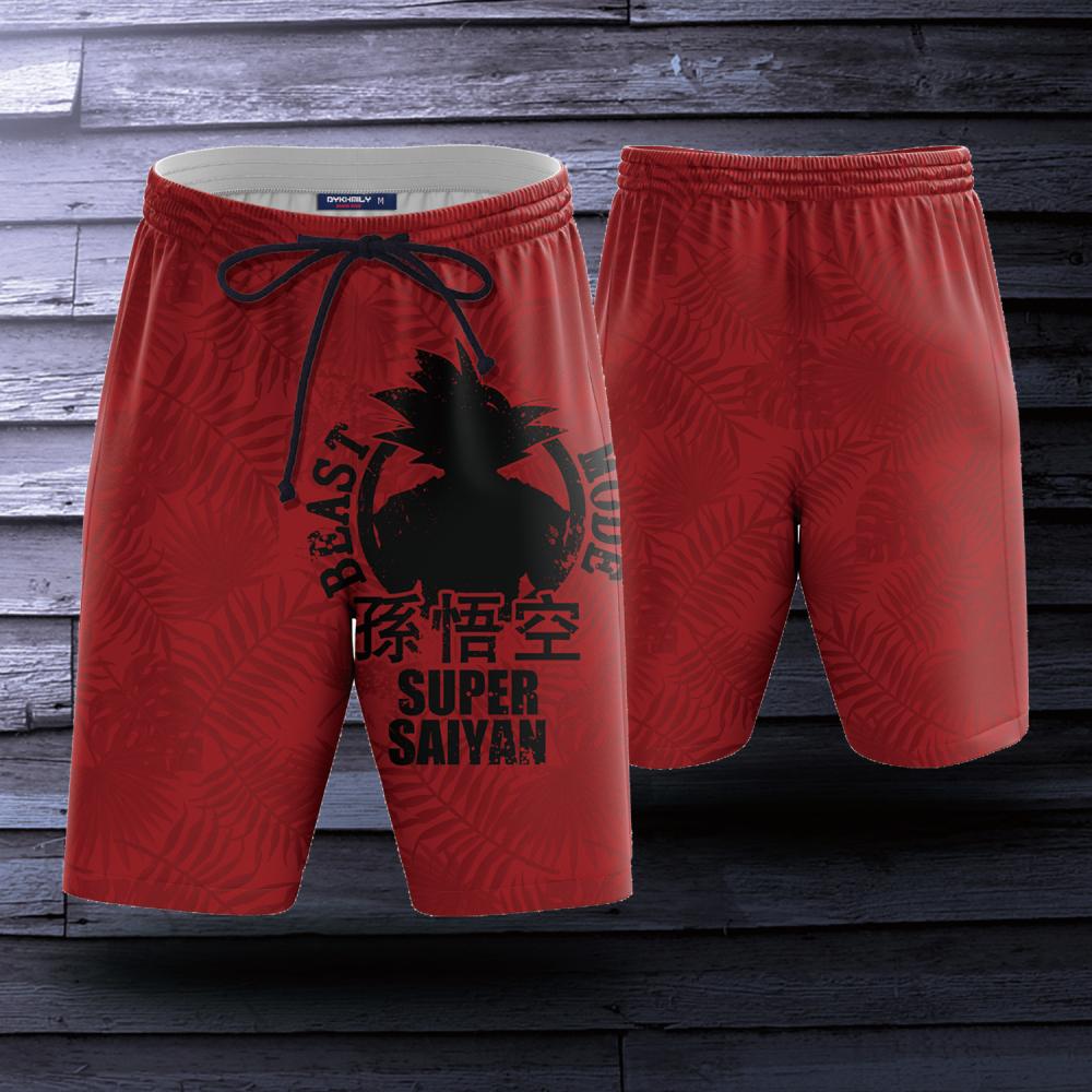 Dragon Ball Songoku Beast Mode Super Saiyan Beach Short S  