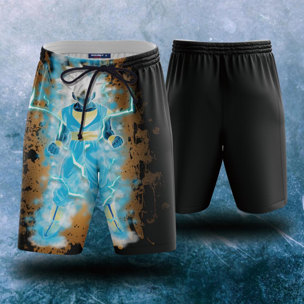 Dragon Ball Songoku Super Saiyan Blue Beach Short S  