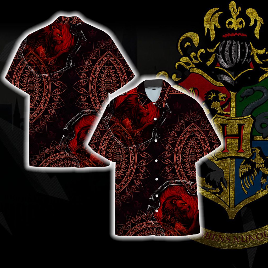 Brave Like A Gryffindor Harry Potter Unisex Hawaiian Shirt S  
