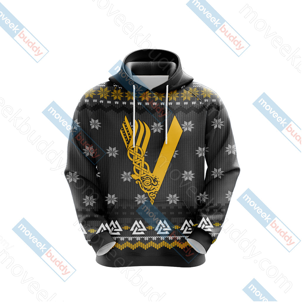 Vikings Knitting Style Unisex 3D T-shirt   