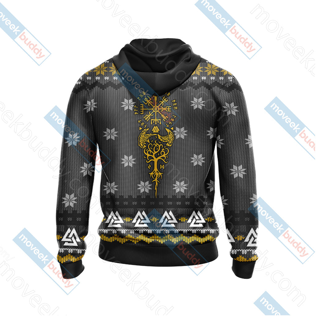 Vikings Knitting Style Unisex 3D T-shirt   