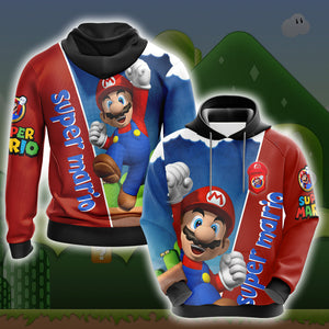 Mario Bros Unisex 3D T-shirt Hoodie S 