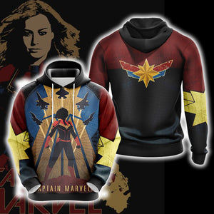 Captain Marvel  Unisex 3D T-shirt Hoodie S 