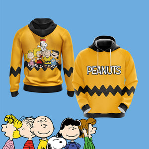 Peanuts Character  Unisex 3D T-shirt Hoodie S 