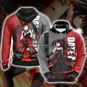 Date A Live - Kurumi Tokisaki 3D T-shirt Zip Hoodie S 