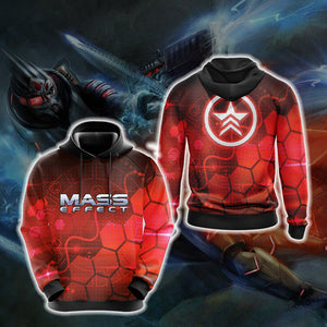Mass Effect - Renegade Unisex 3D T-shirt Hoodie S 
