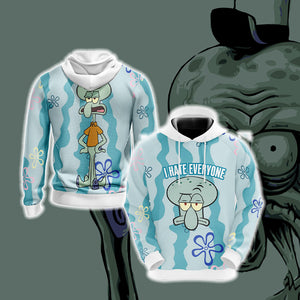 SpongeBob SquarePants - Squidward Unisex 3D T-shirt Hoodie S 