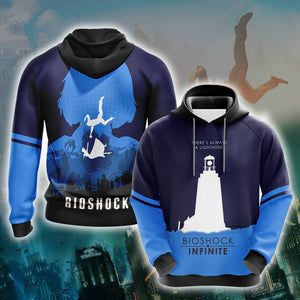 BioShock Infinite There's Always A Lighthouse New Unisex 3D T-shirt Hoodie S 