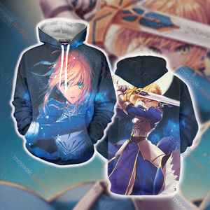 Fate/Stay Night Saber 3D T-shirt Hoodie S 