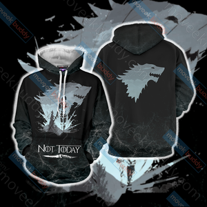 Game Of Thrones Not Today Unisex 3D T-shirt Hoodie S 